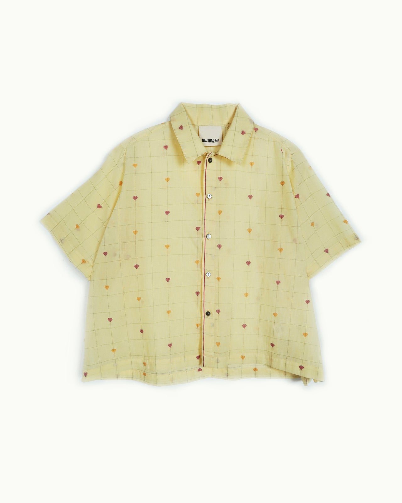 Handwoven Jamdani Crop Shirt