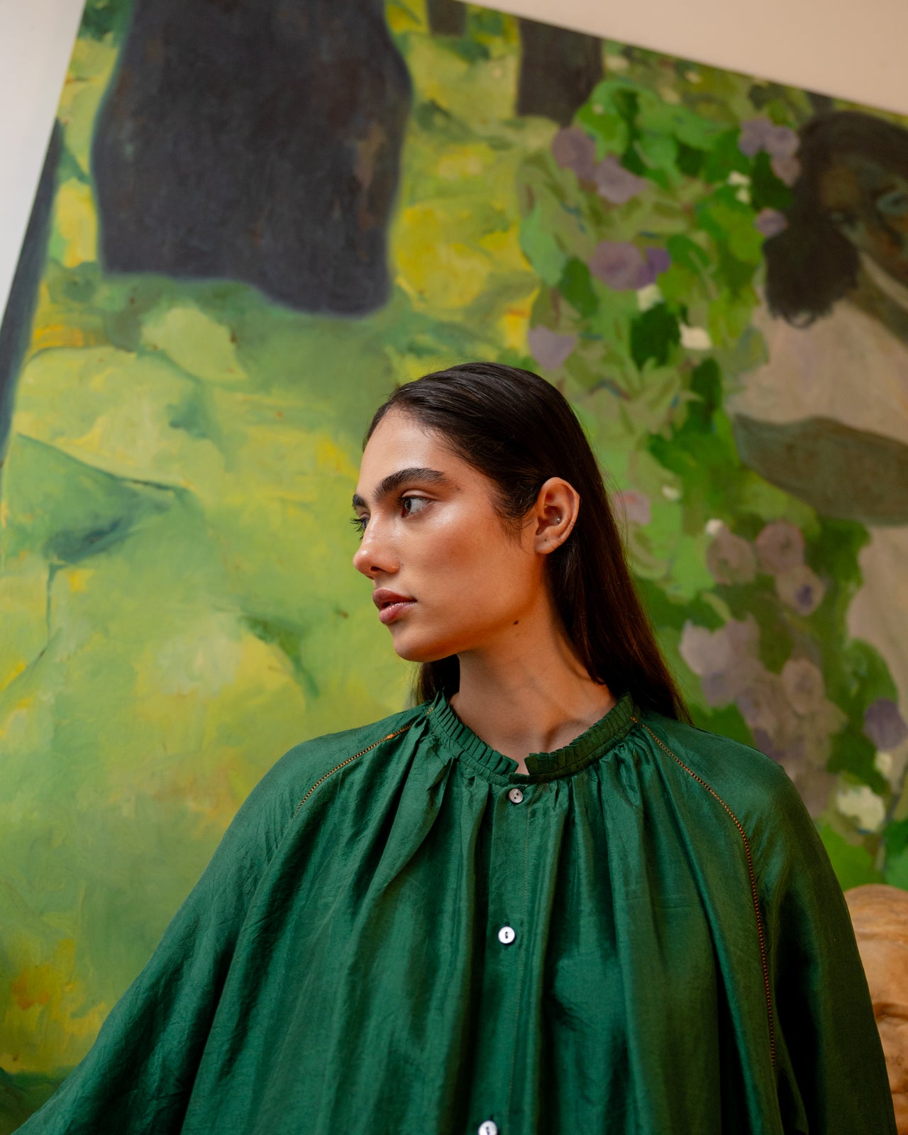 Carol Dress - Forest Green