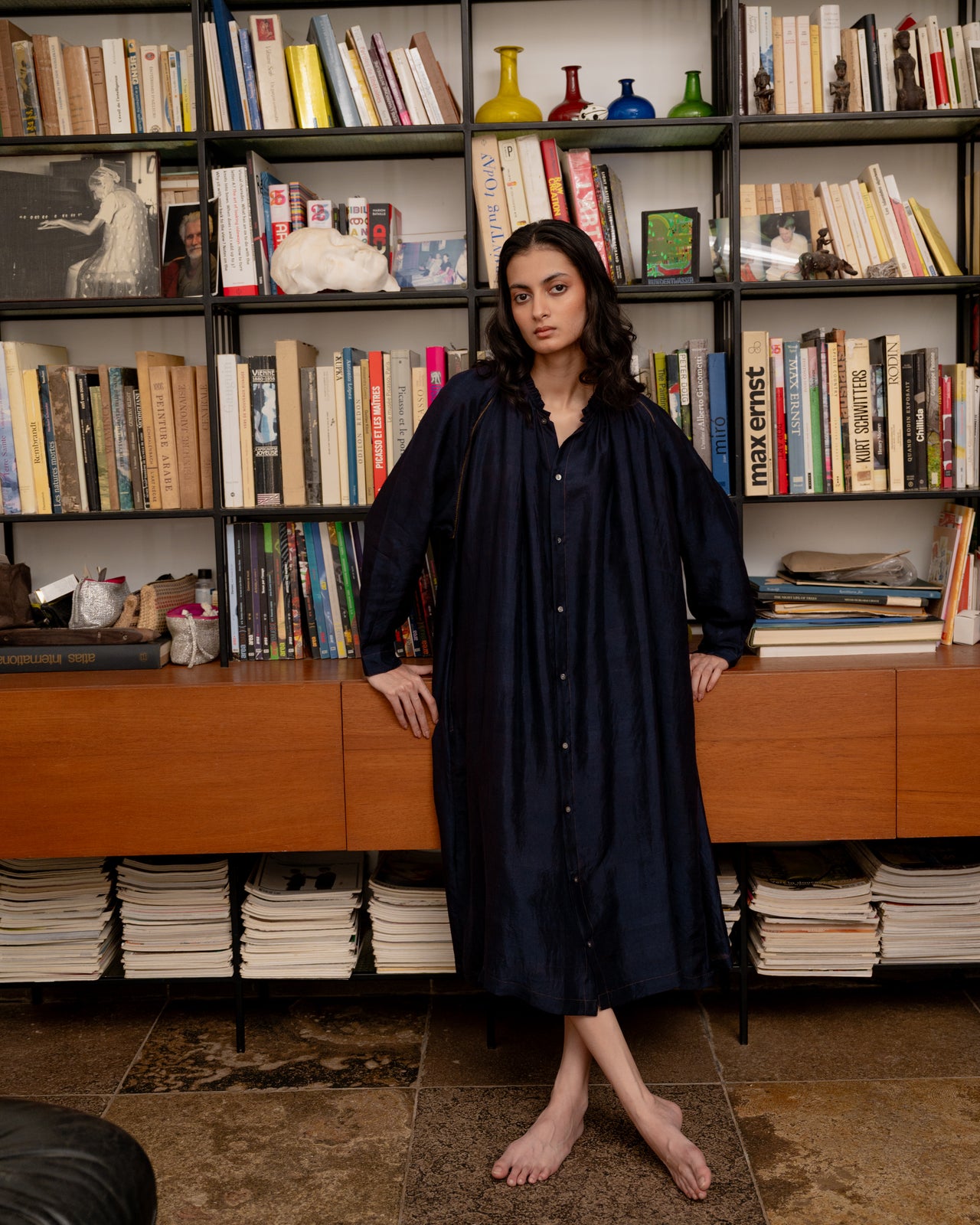 Carol Dress - Night Blue