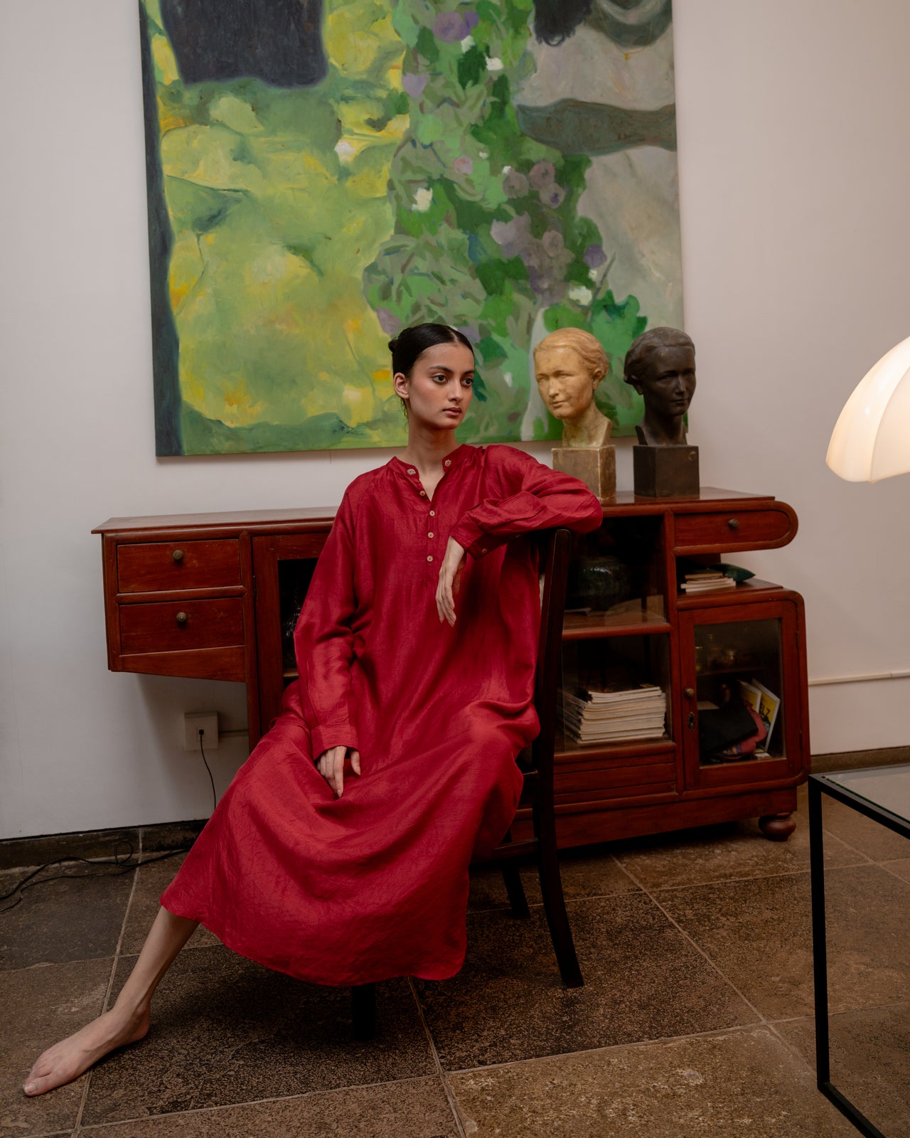 Soler Dress - Crimson Red