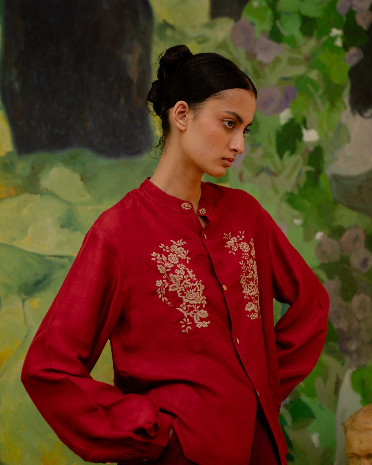 Sara Shirt - Crimson Red