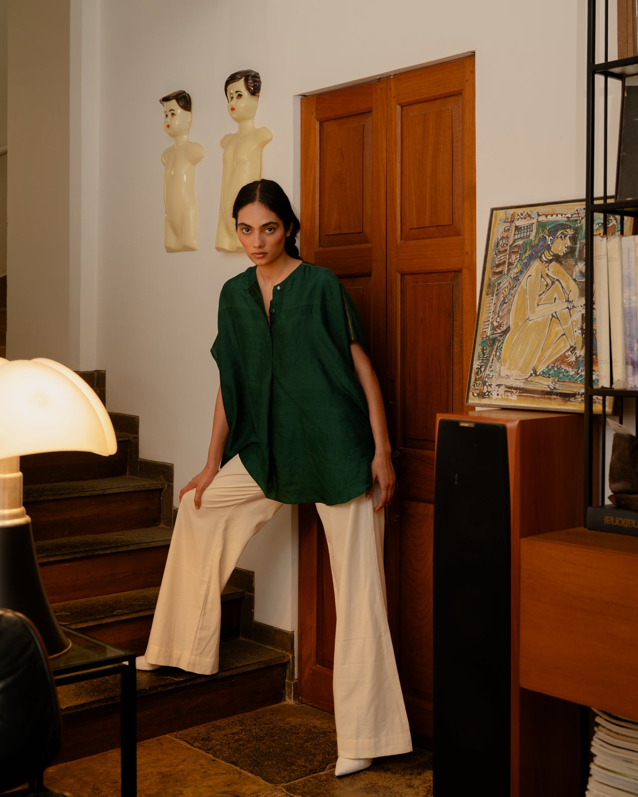 Daisy Top - Forest Green