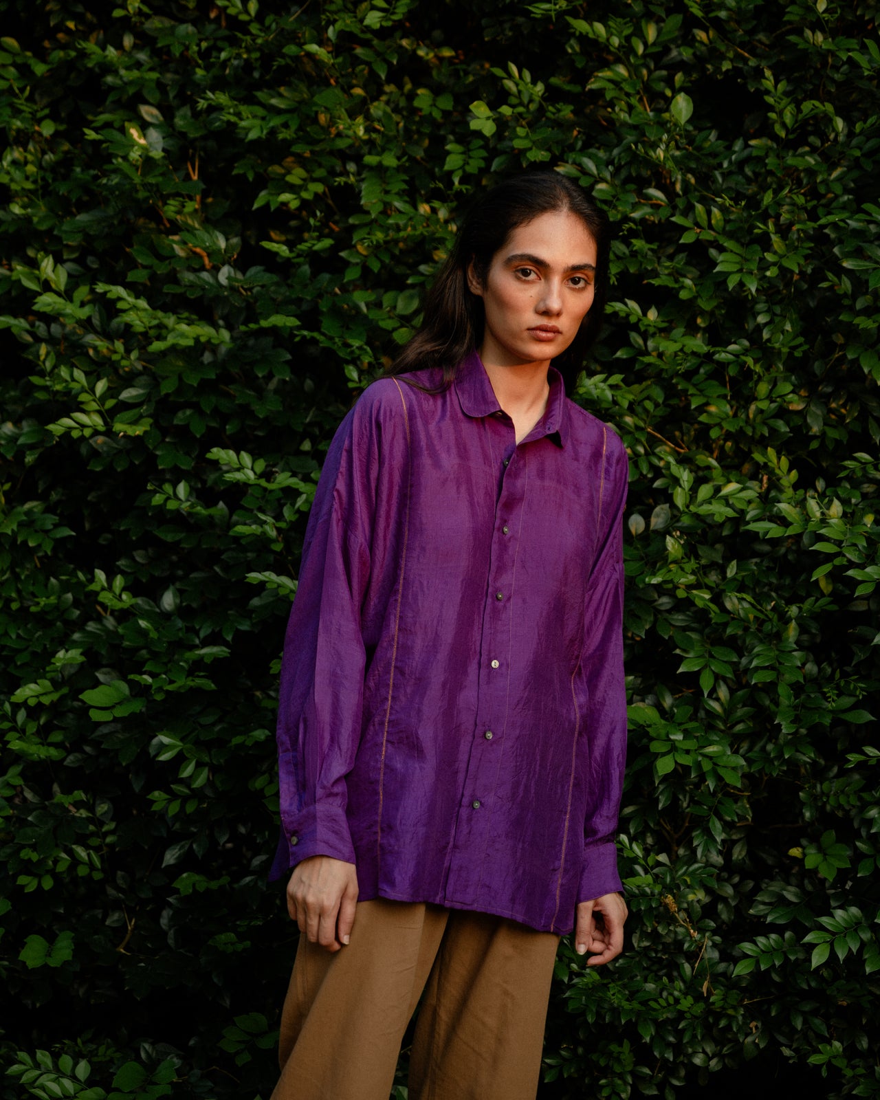 Boyfriend Shirt - Purple