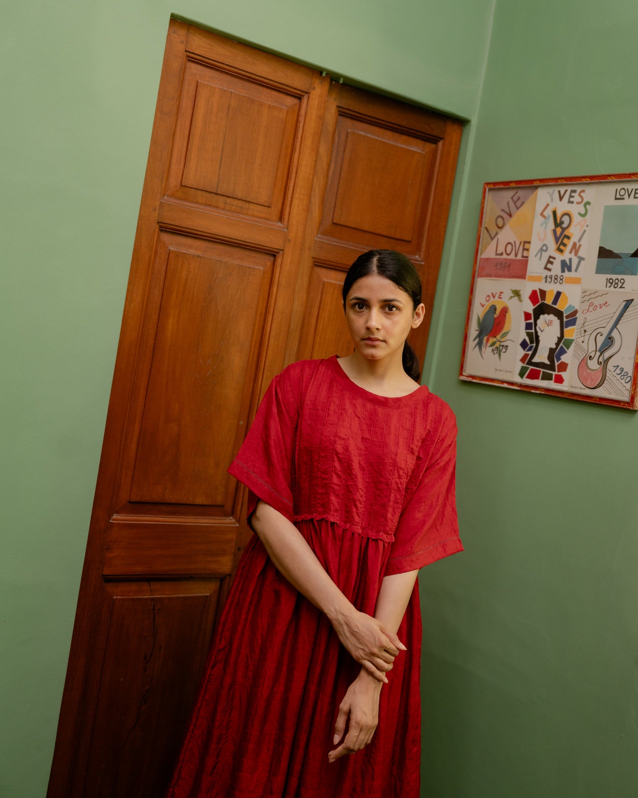 Liz Dress - Crimson Red