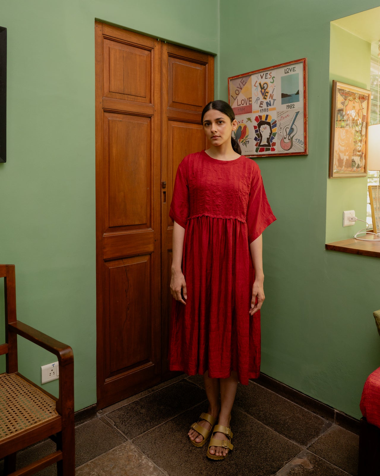 Liz Dress - Crimson Red