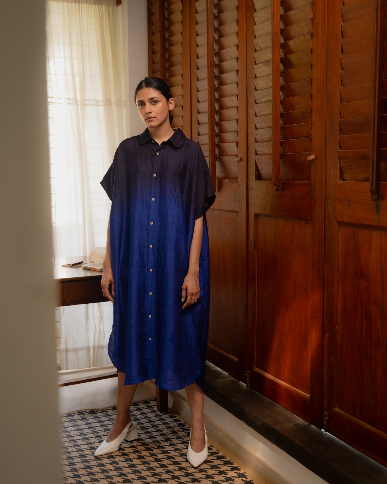 Shirt Dress - Blue Ombre