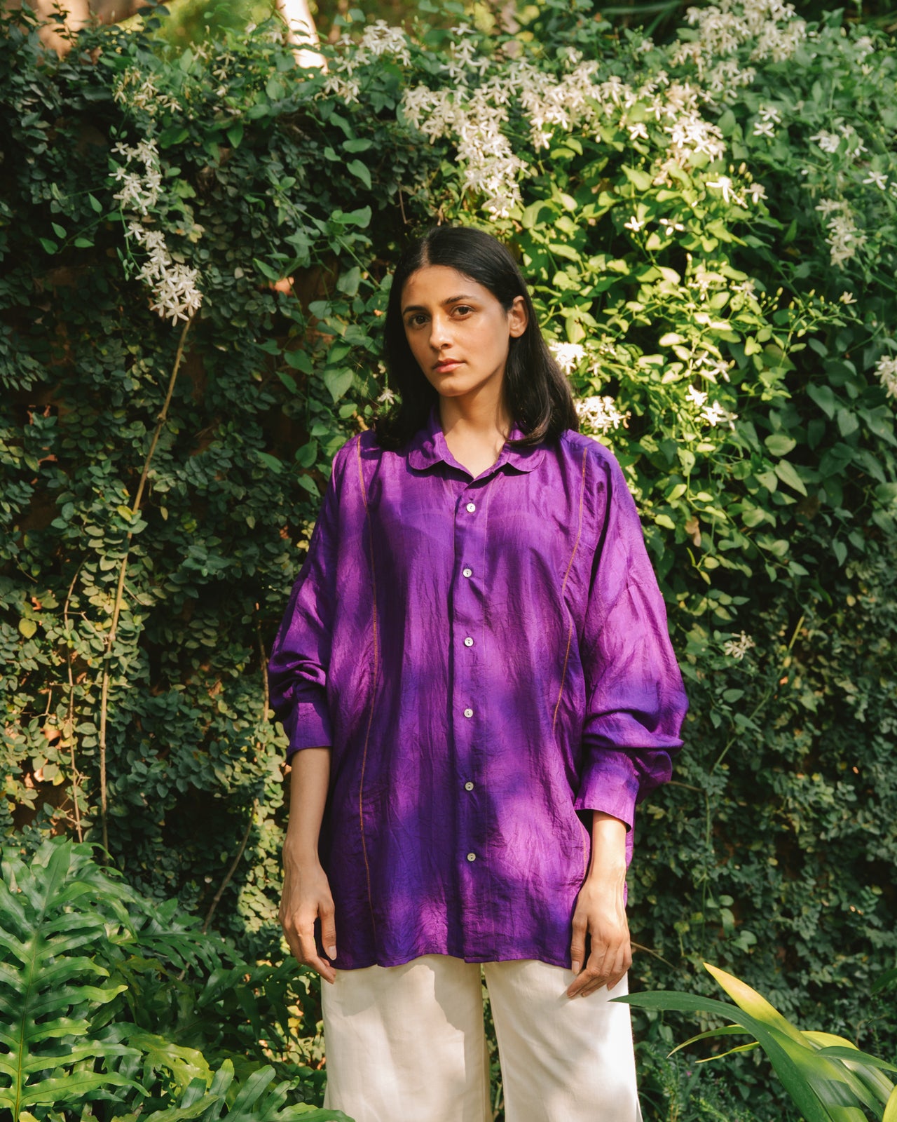 Boxy Shirt - Purple