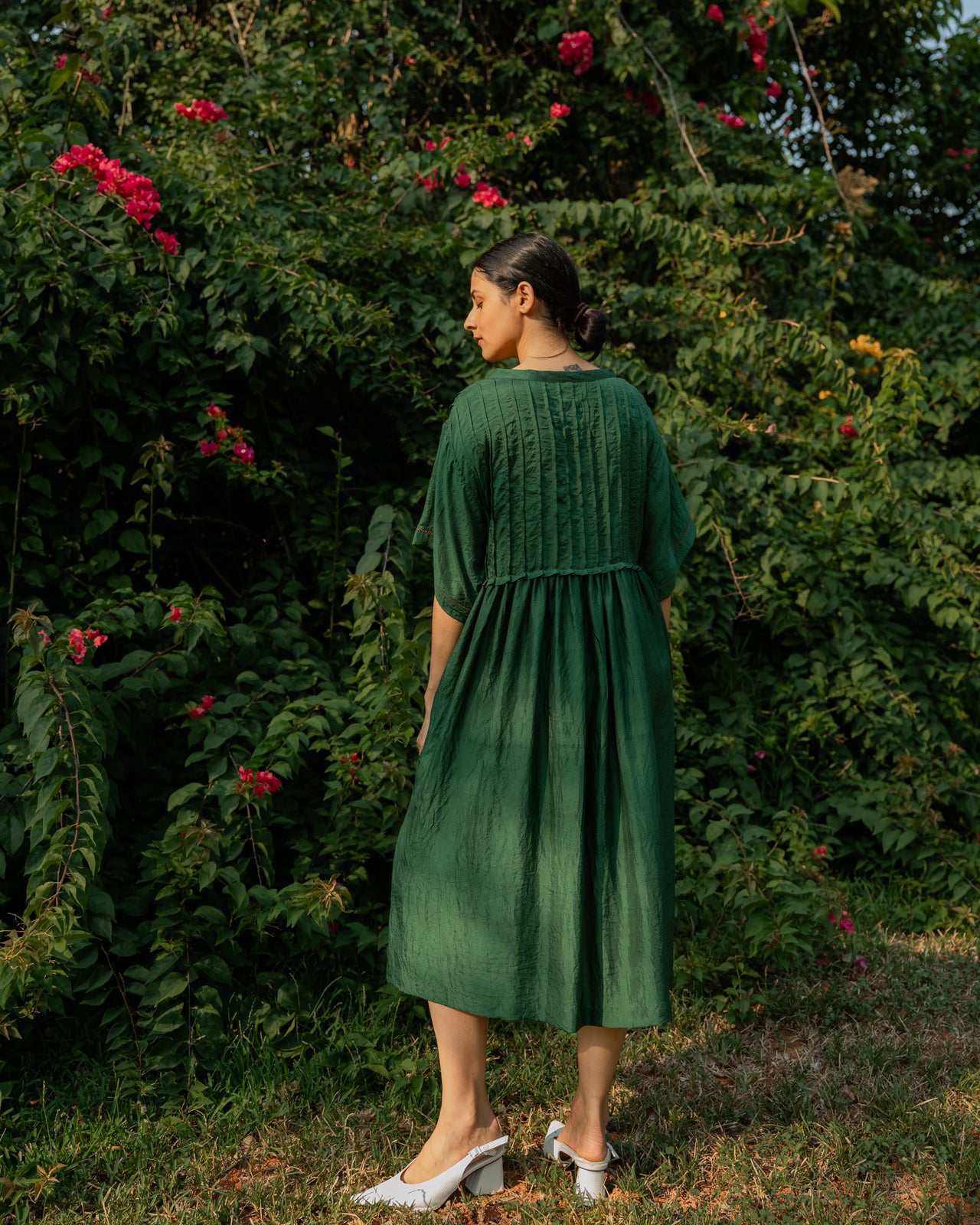 Liz Dress - Forest Green