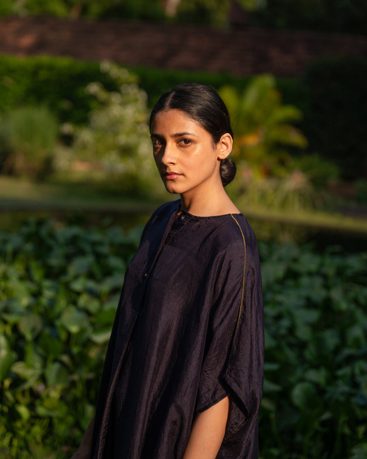 Pleated Kaftan - Kala Jamun