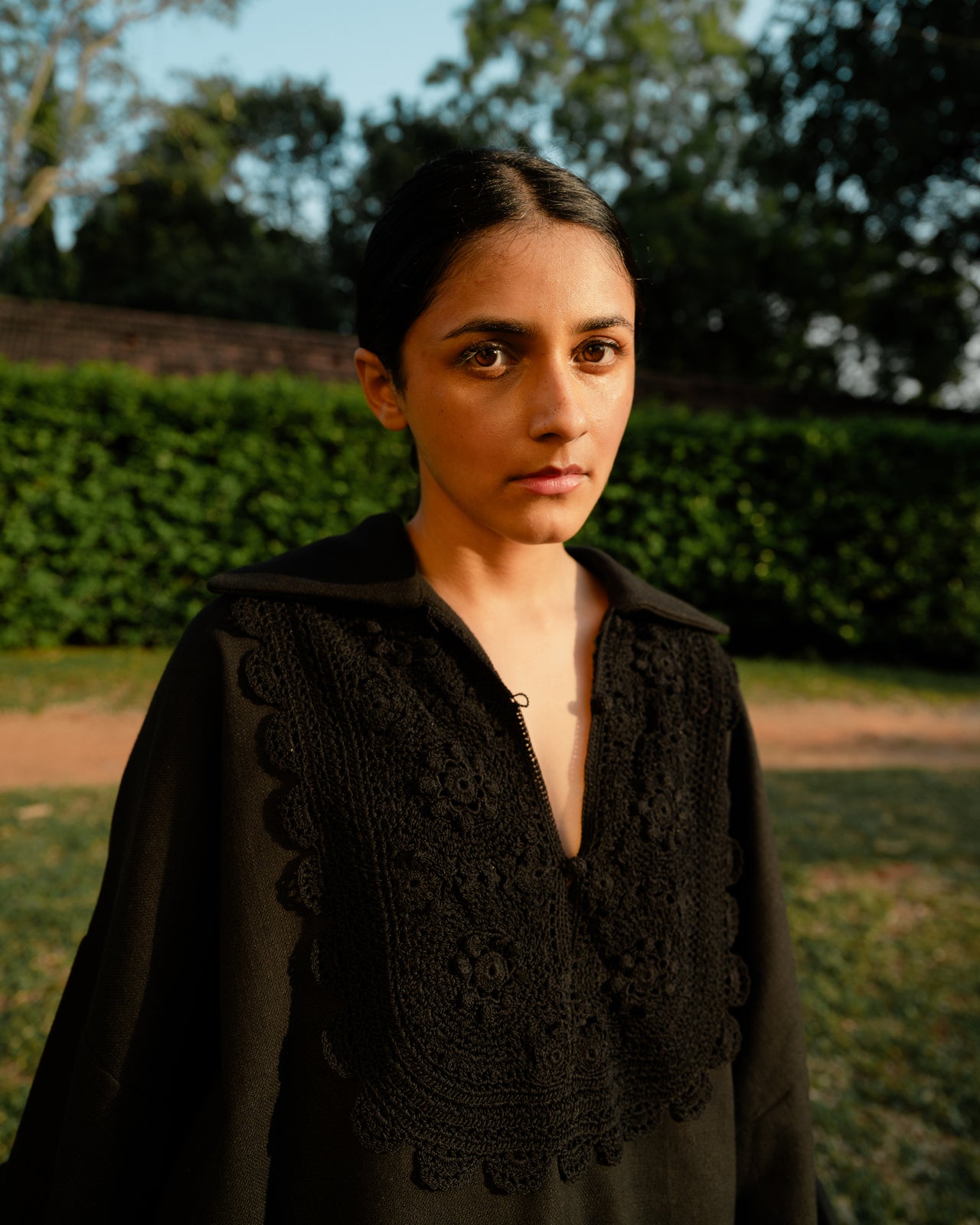 Crochet Shirt - Black