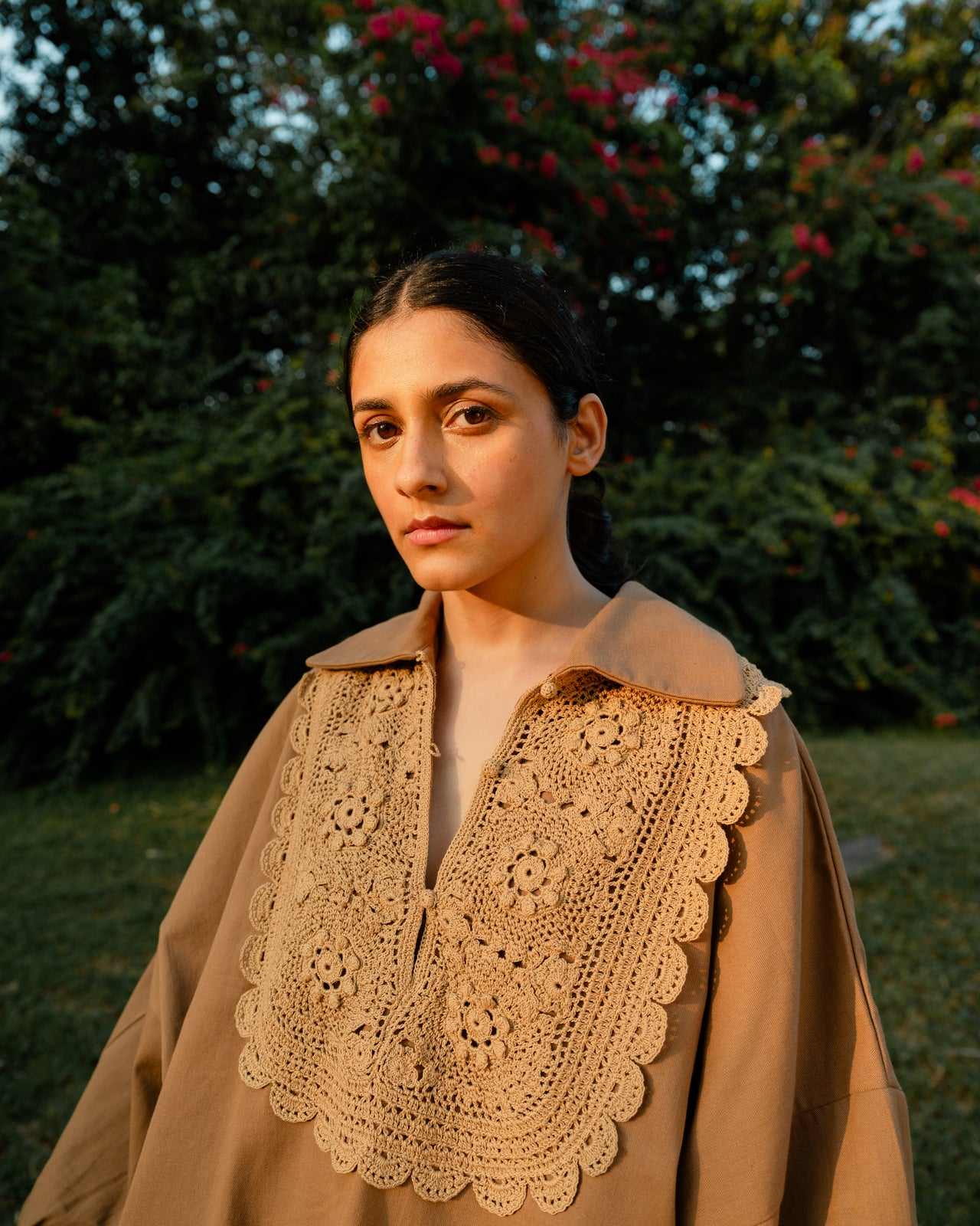 Crochet Shirt - Brown