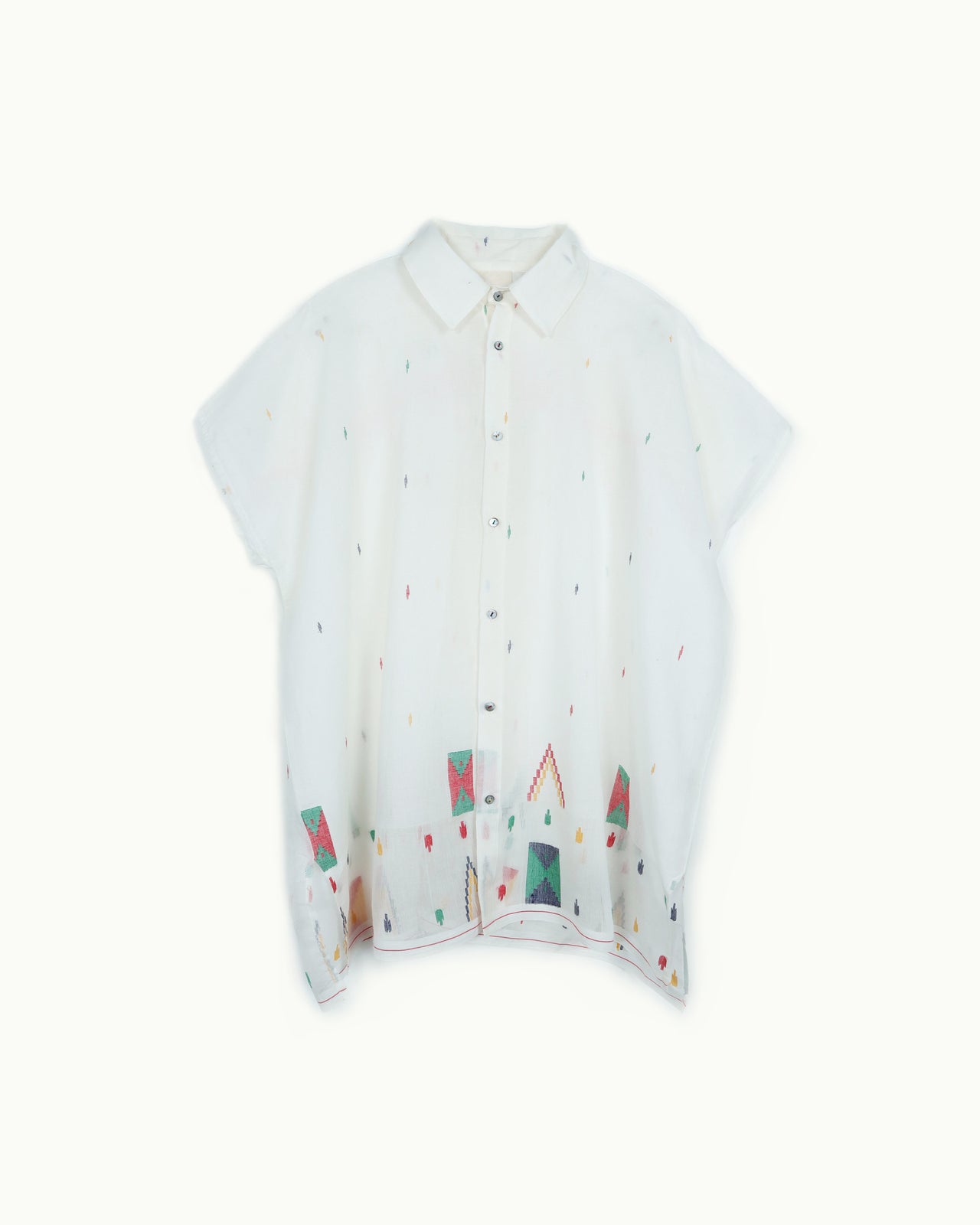 Handwoven Jamdani Daisy Top