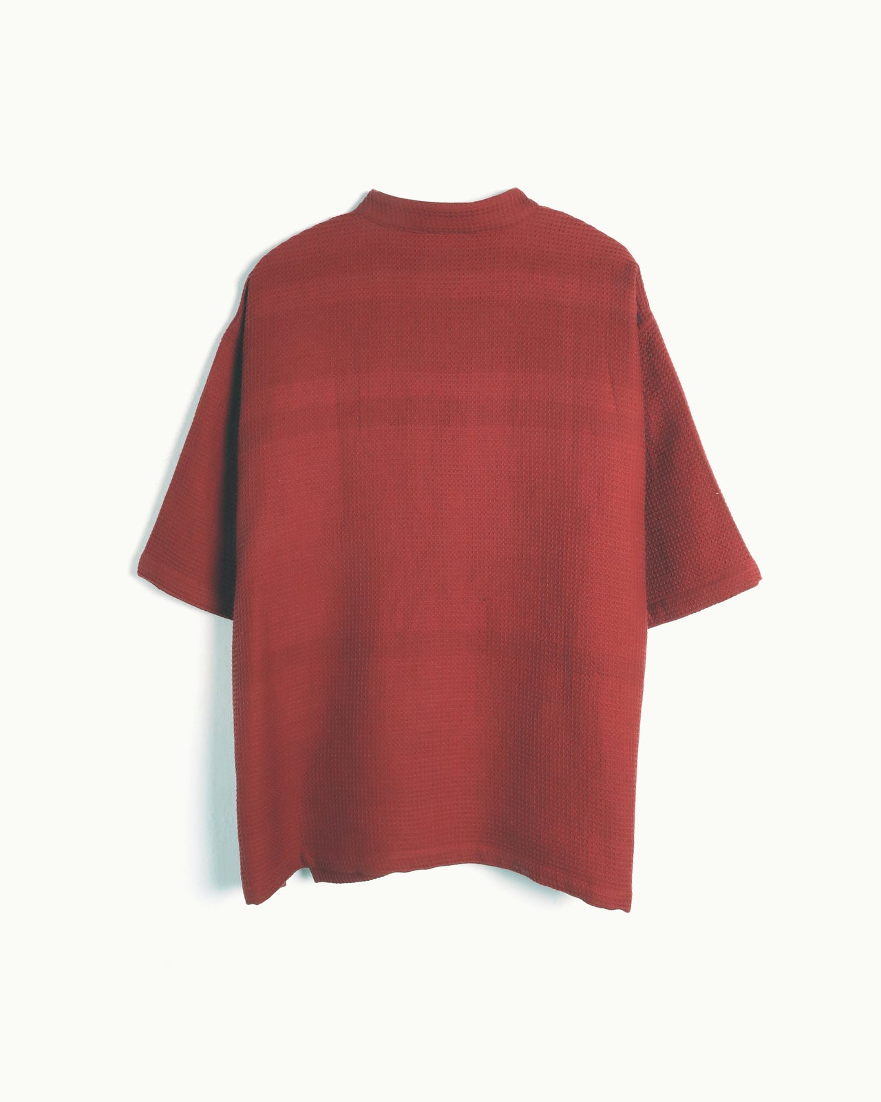 Look 19 M_Red Waffle Shirt