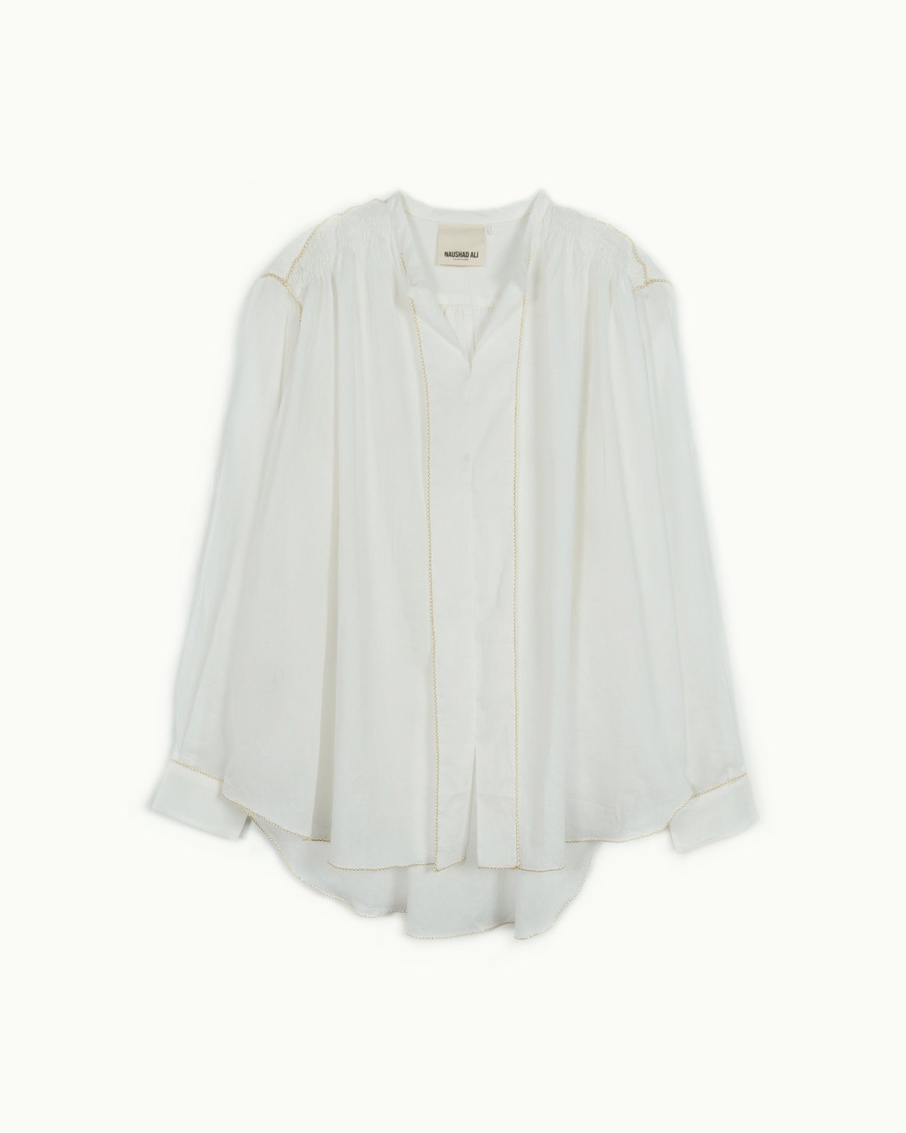 TR Look 17 Embroidered Shirt - Yellow