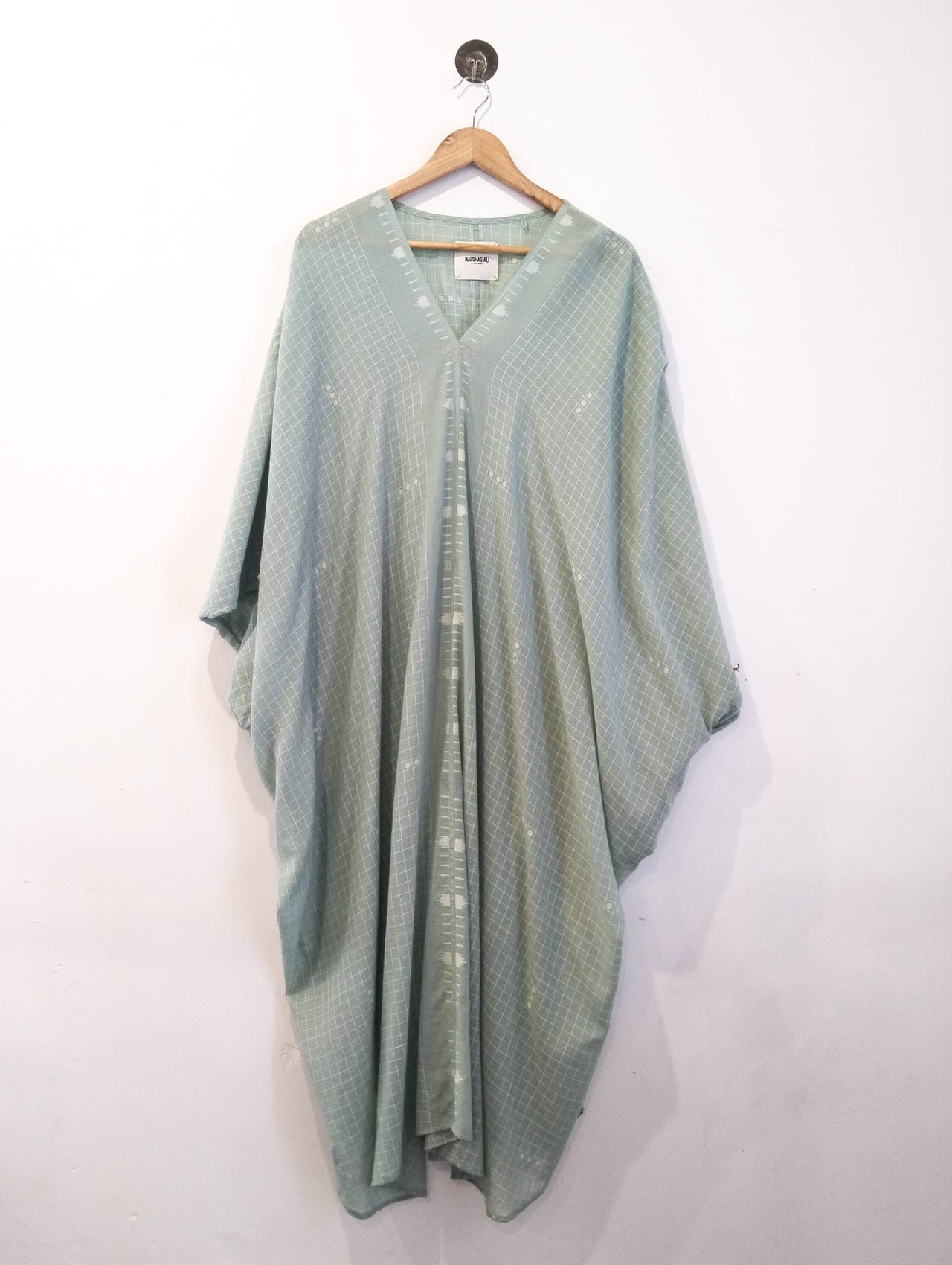 Handwoven Jamdani Pondy Kaftan