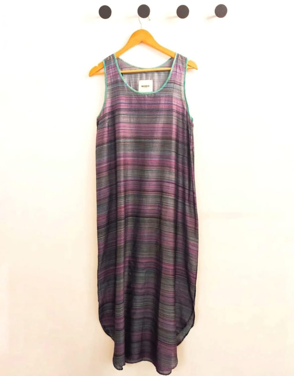 Slip Dress Silk Cotton Striped - 50% OFF
