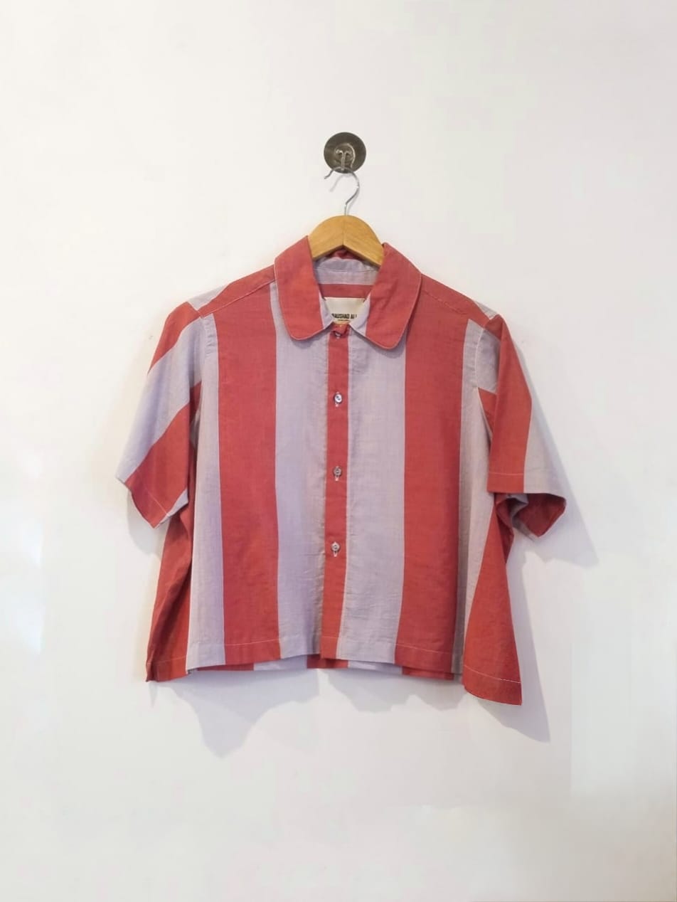 Crop Shirt Silk Cotton - 30% OFF