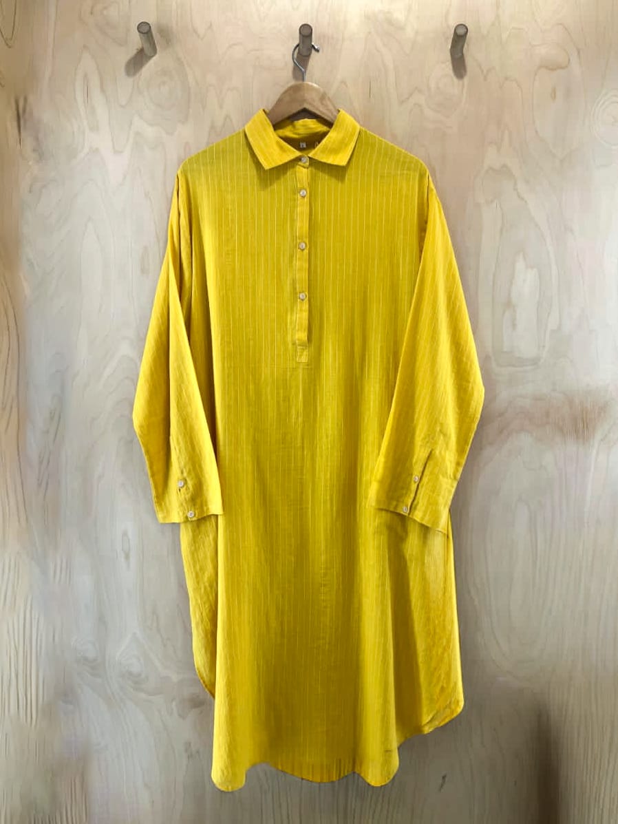 Jamdani Shirt Dress Long