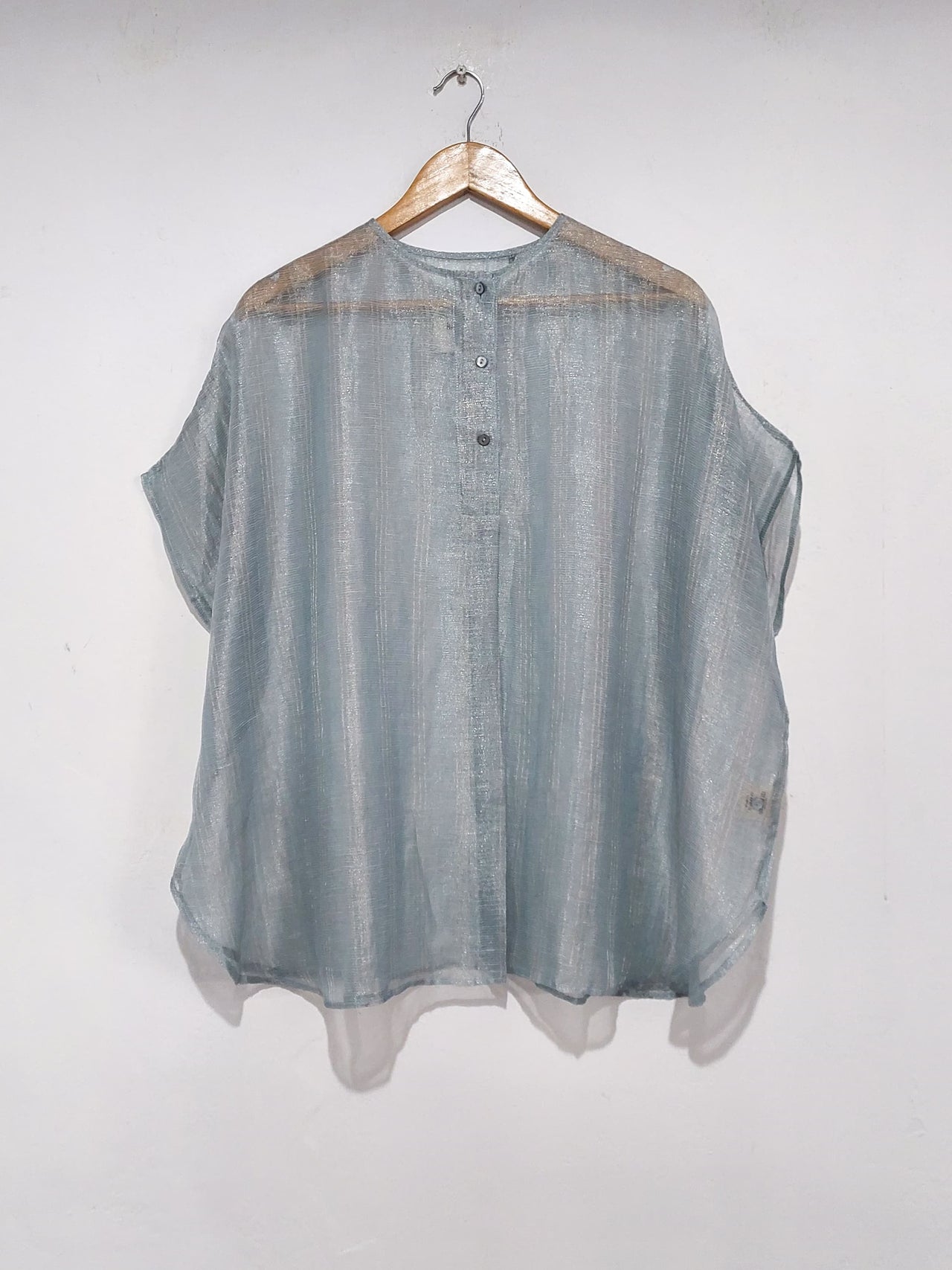 Pleated Kaftan Short Silk Zari - 40% OFF