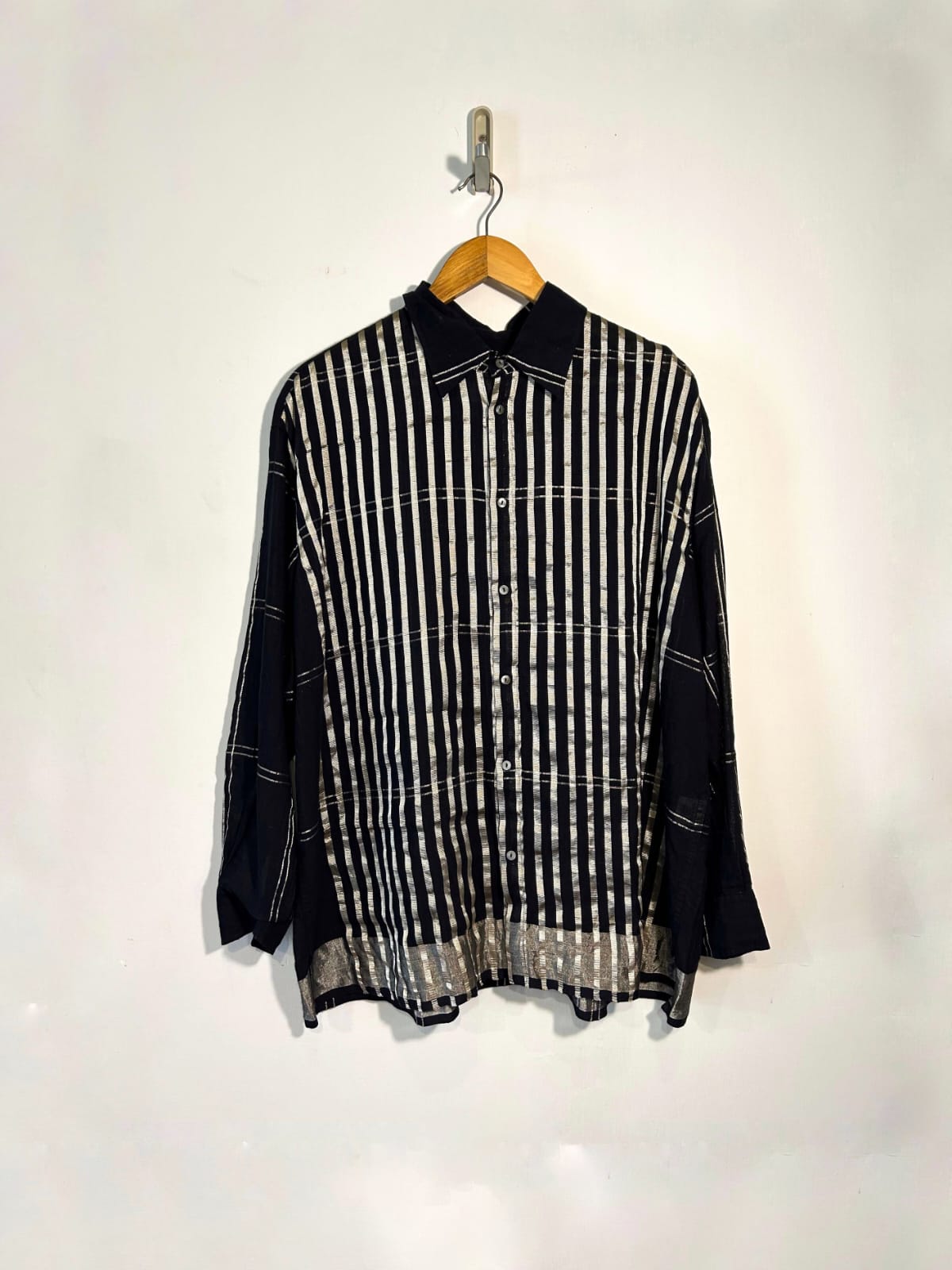 Bf Shirt Black Zari - 30% OFF