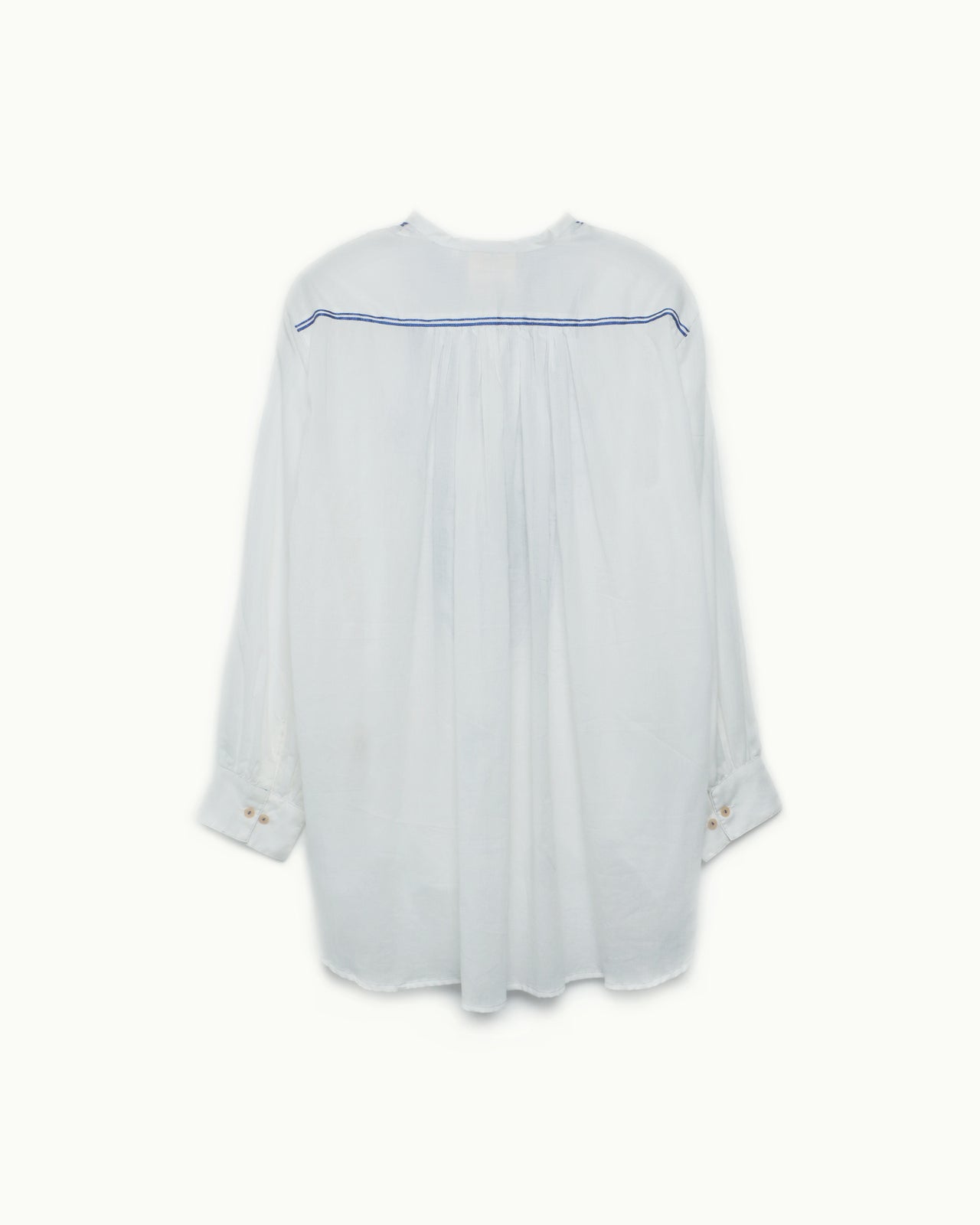 Dog Embroidery White Shirt