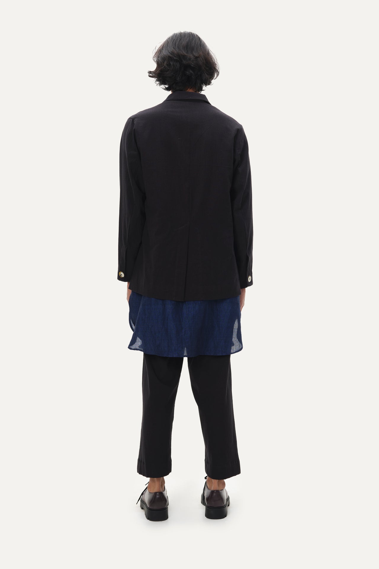 Lapel jacket co-ord - Black