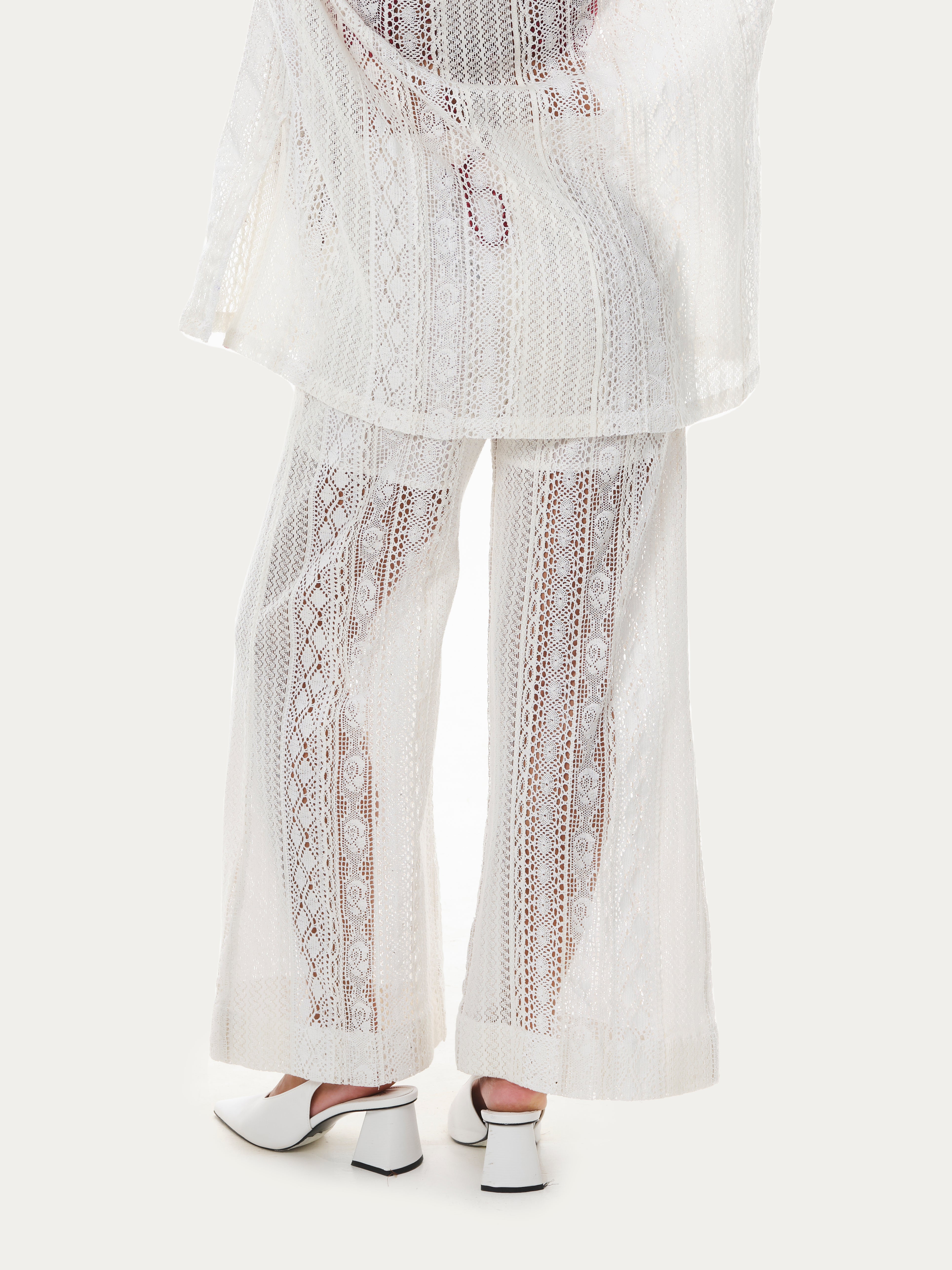 By Anthropologie Sheer Lace Balloon-Leg Pants | Anthropologie