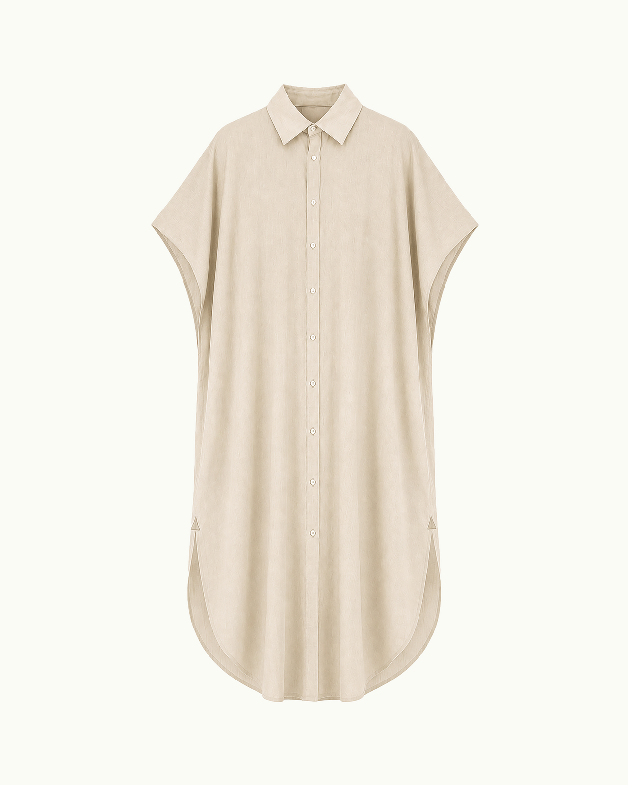 Kaftan Shirt Dress - Handwoven Silk Ombre
