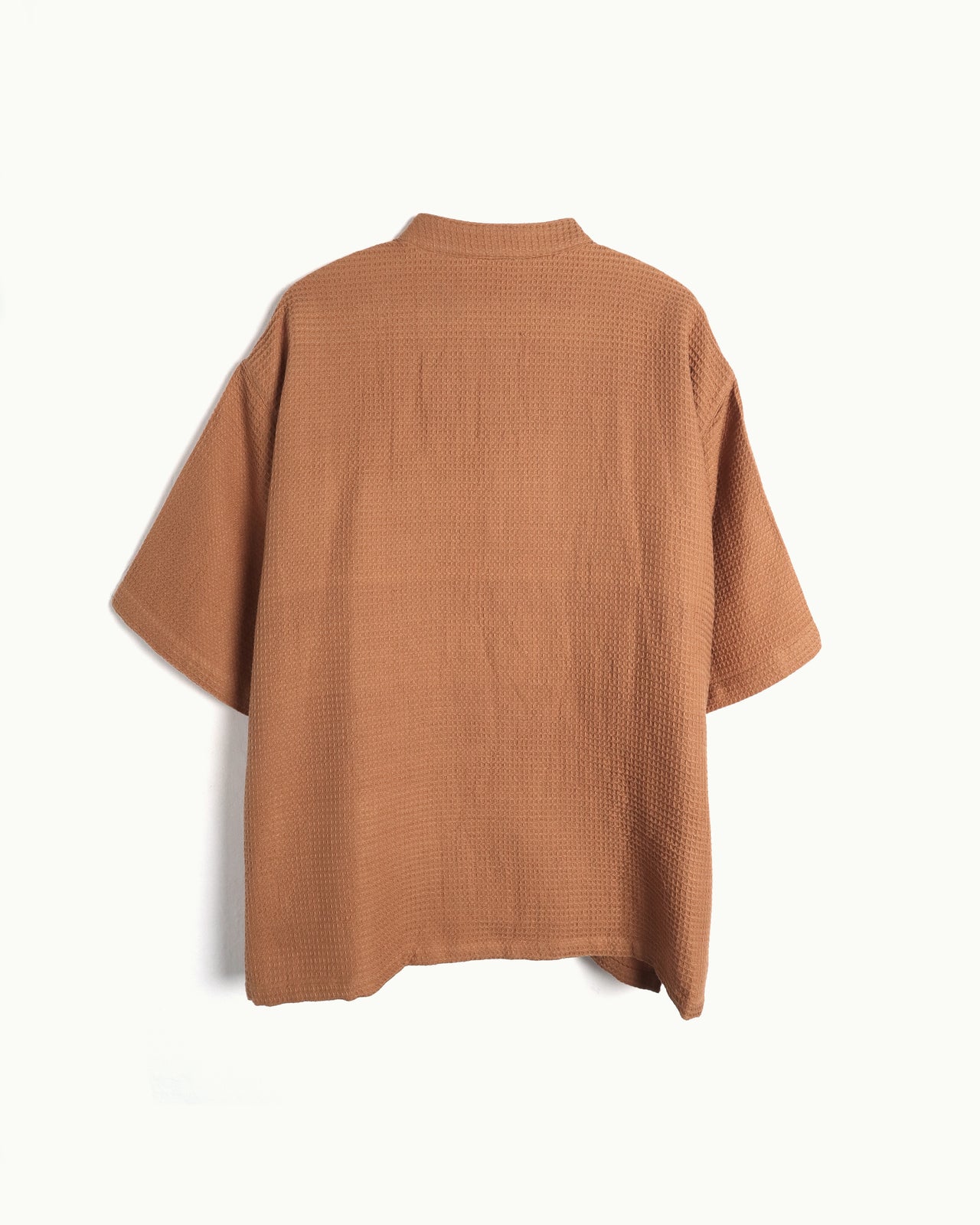Look 19 M  Brown Waffle Shirt