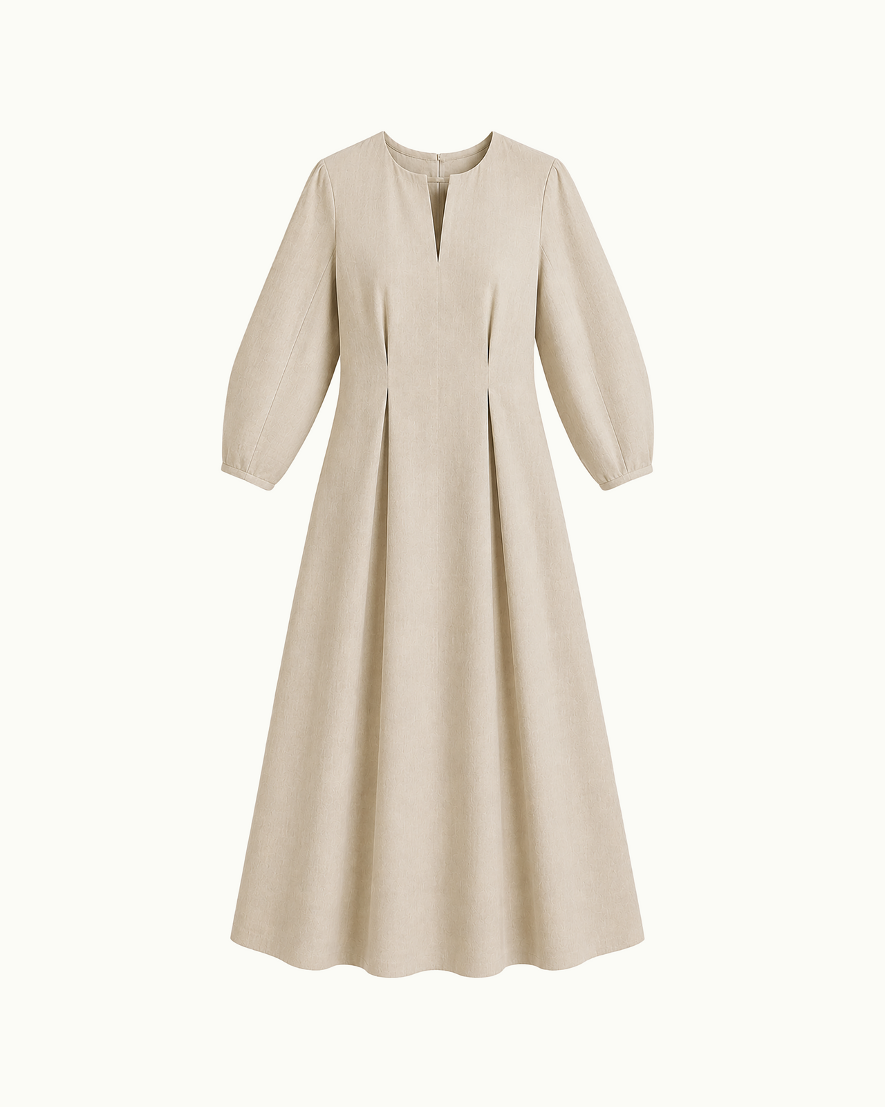 Olive Dress - Handwoven Cotton Checks