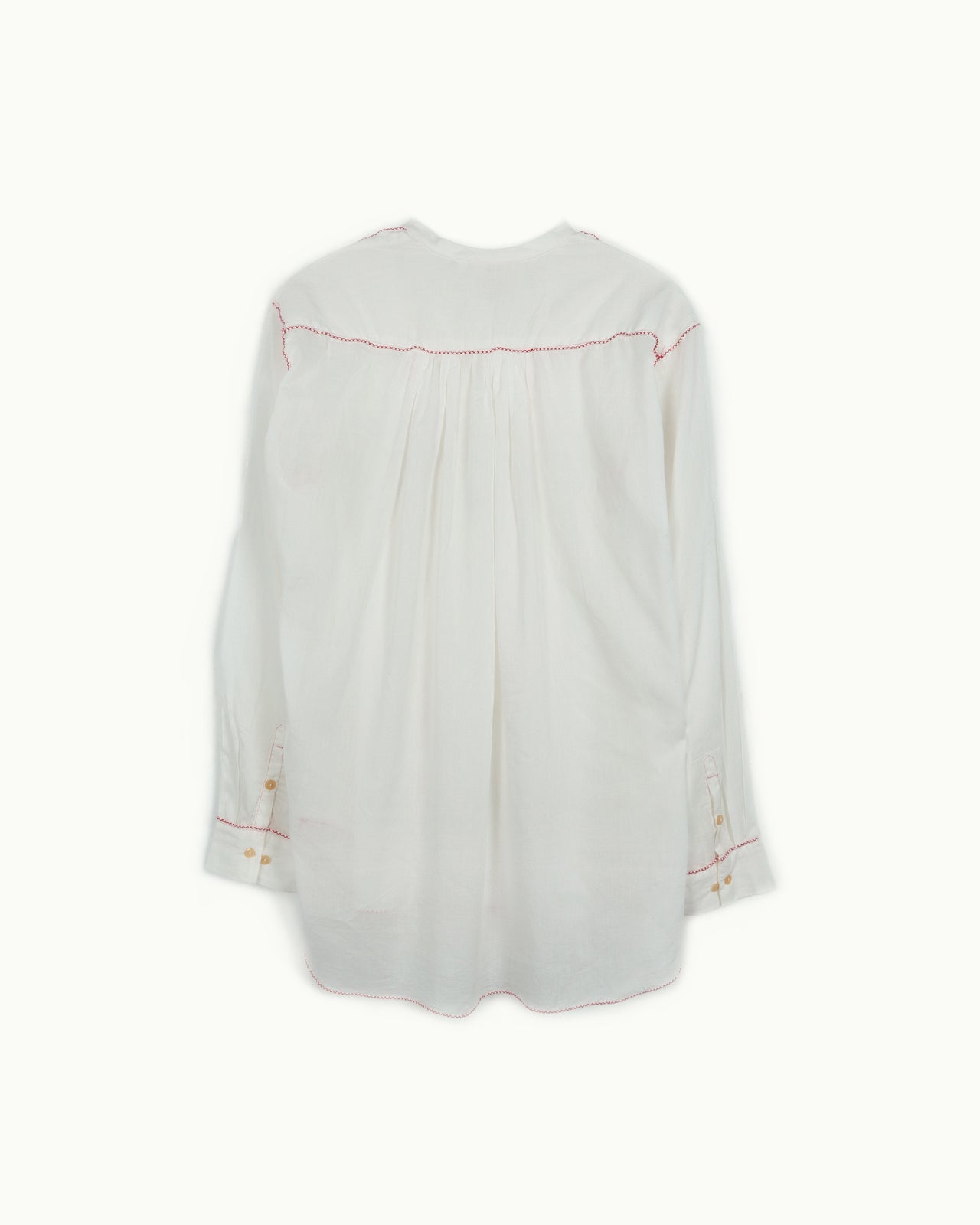 TR Look 17  Embroidered Shirt -Red
