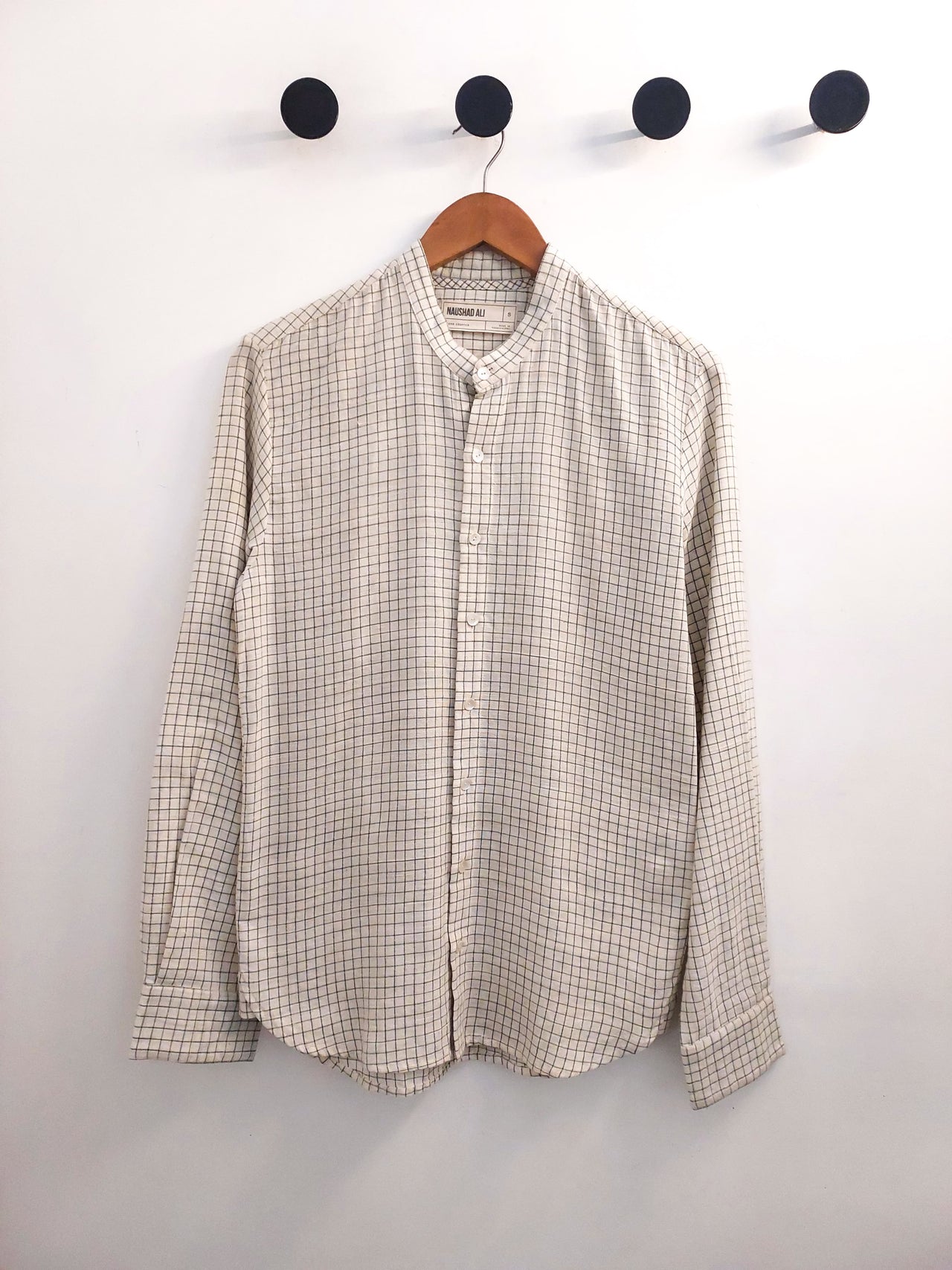 Dave Shirt Handwoven Green Check - 15% OFF