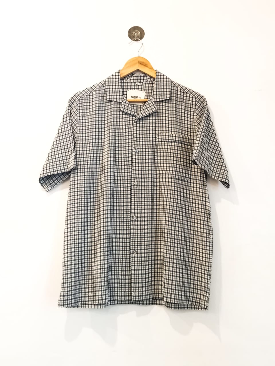 Camp Collar Shirt Checks Cotton - 15% OFF