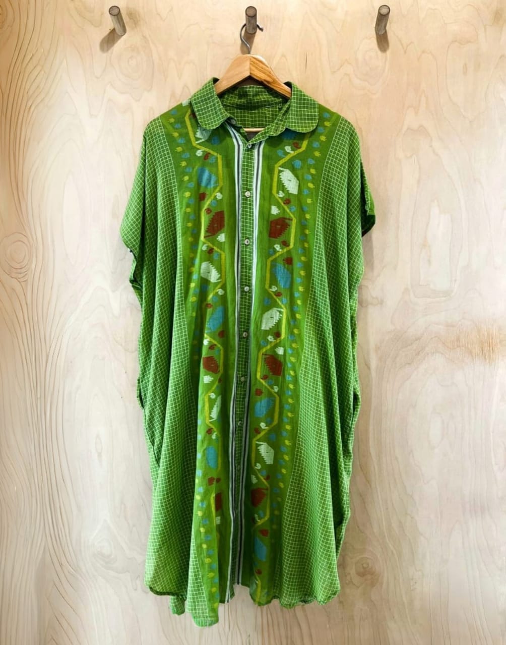 Handwoven Jamdani Pondy Kaftan