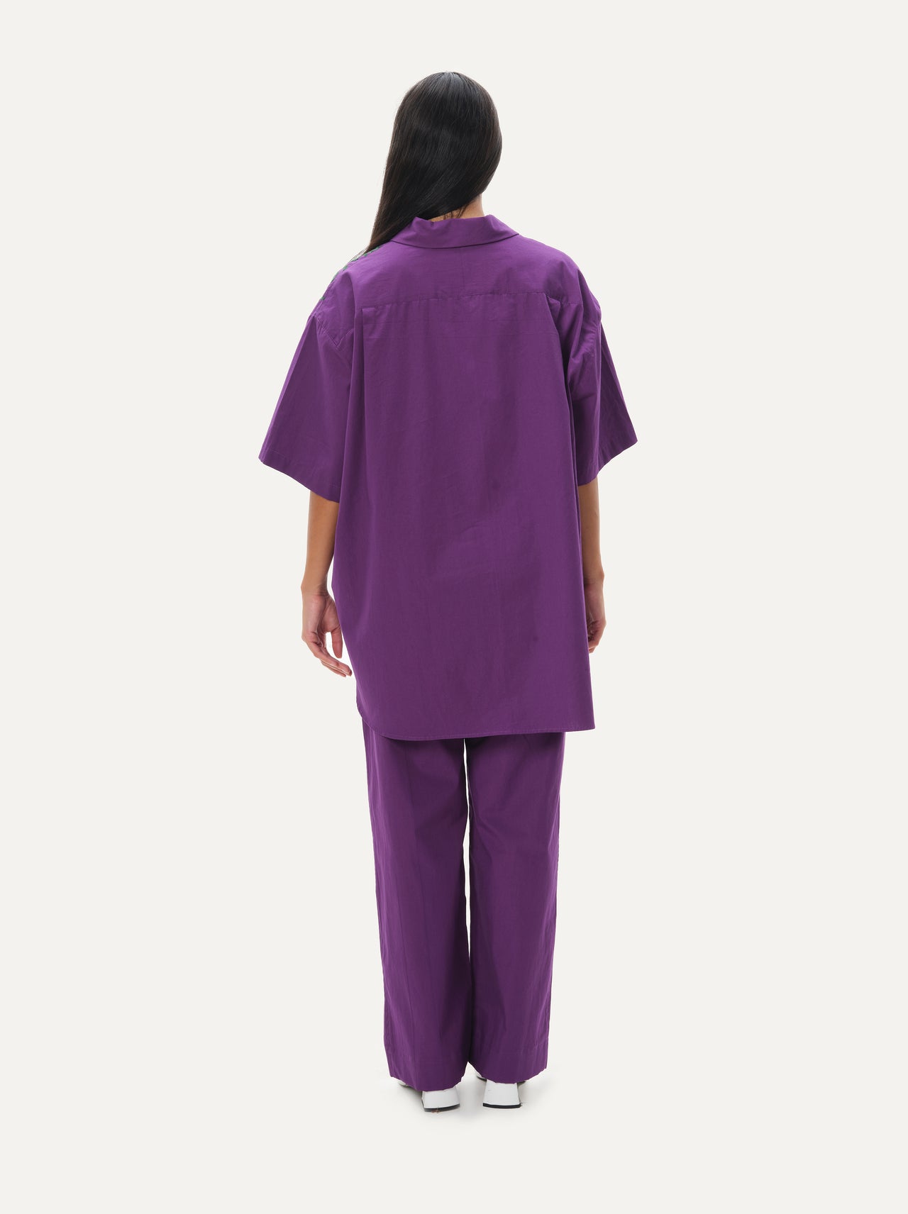 Embroidered co-ord - Grape